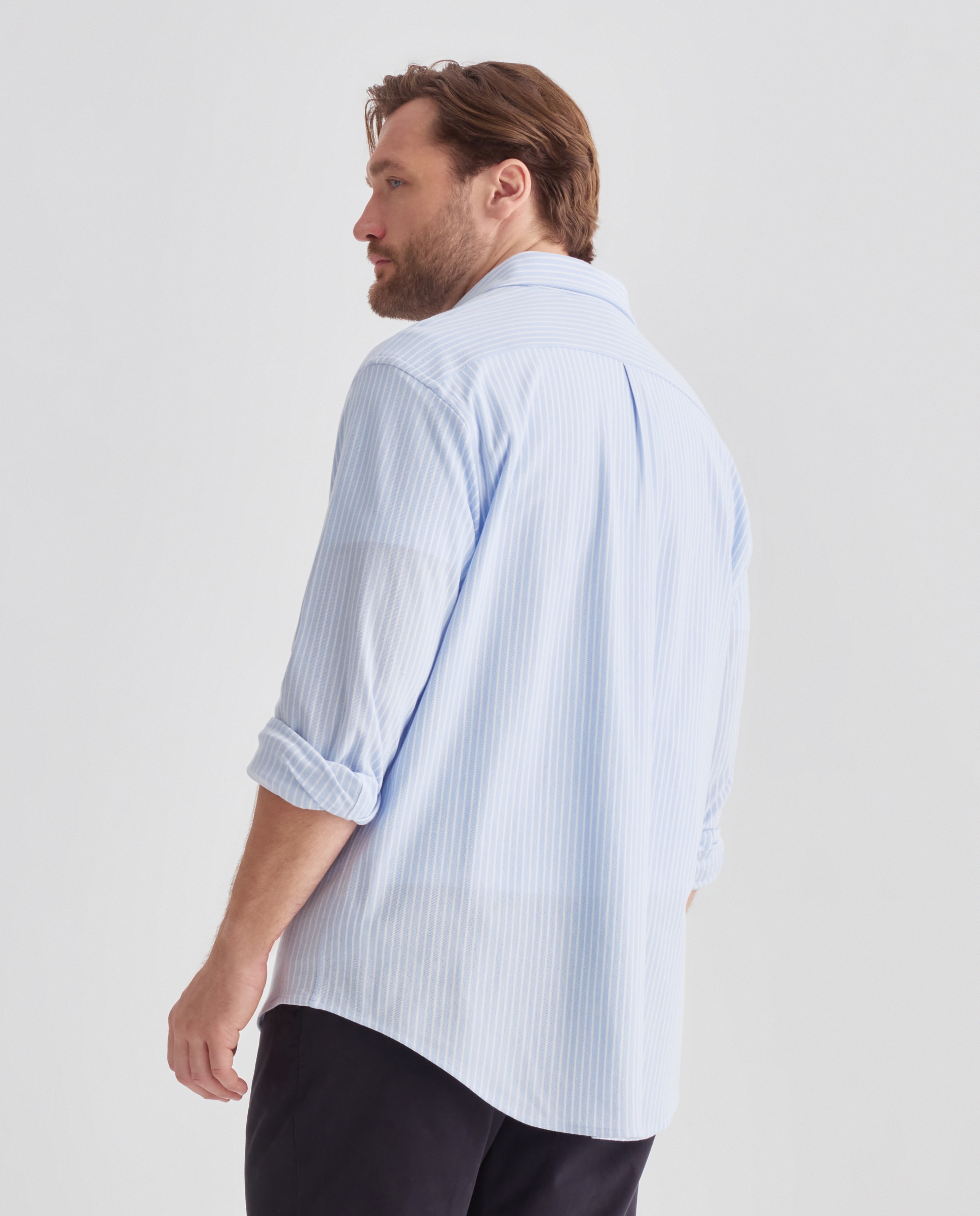 Imagen 3 de Camisa Oxford de hombre de algodón tallas grandes - Polo Ralph Lauren - Azul claro Azul claro