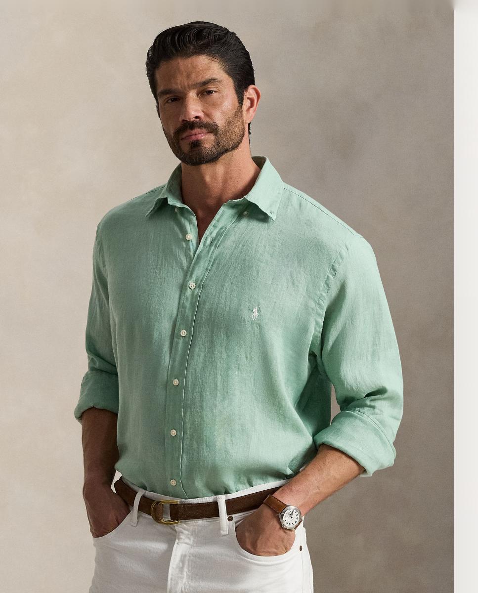 Imagem 0 de Camisa de Linho Classic Fit Tamanhos Grandes