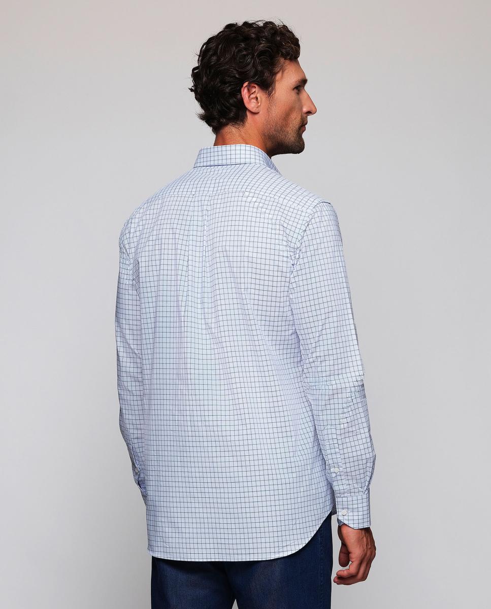 Camisa casual de hombre manga larga cuadros Tallas Grandes - Mirto - Verde Verde-2