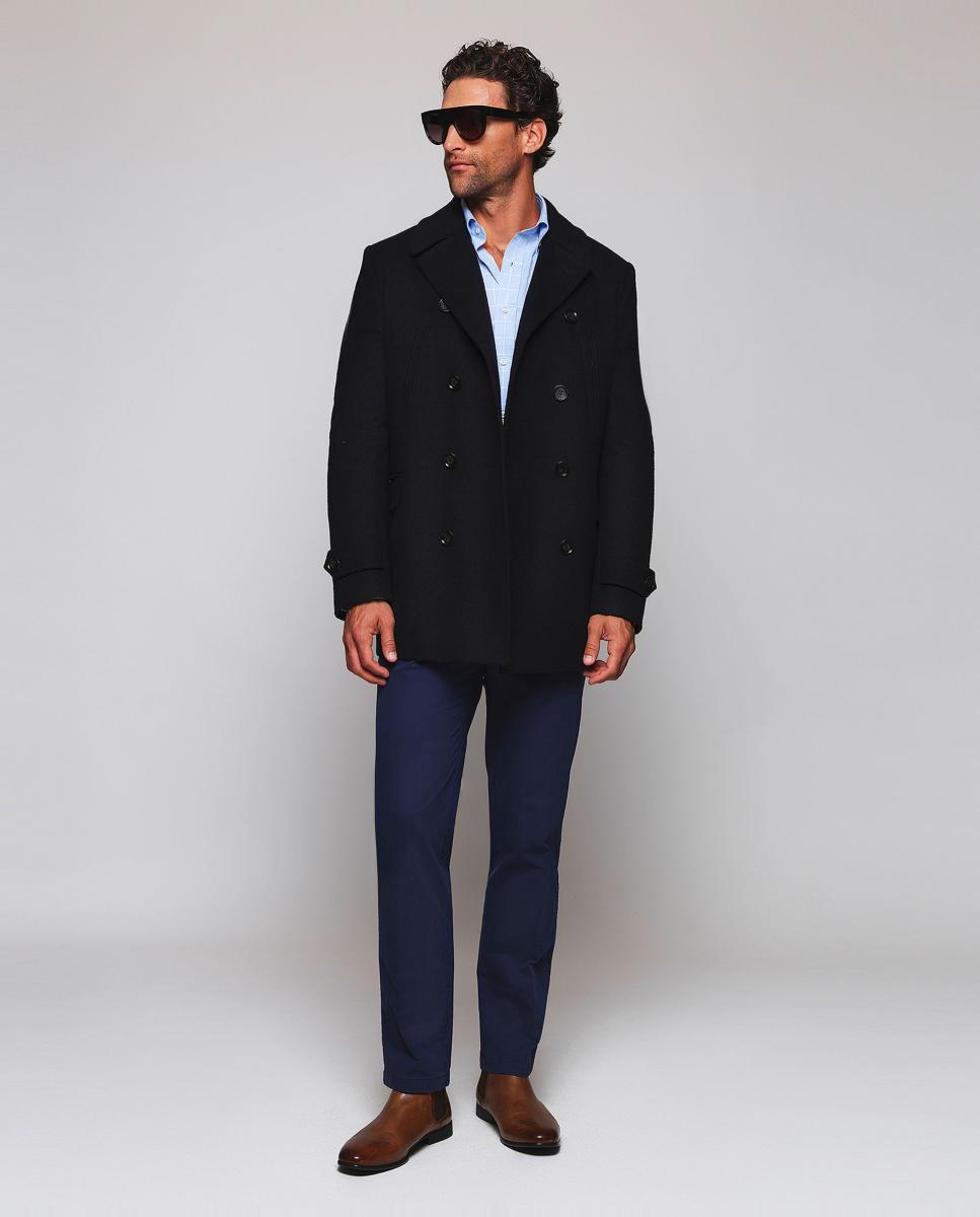 Camisa Casual aos Quadrados com Manga Comprida Tamanhos Grandes Azul-claro-5