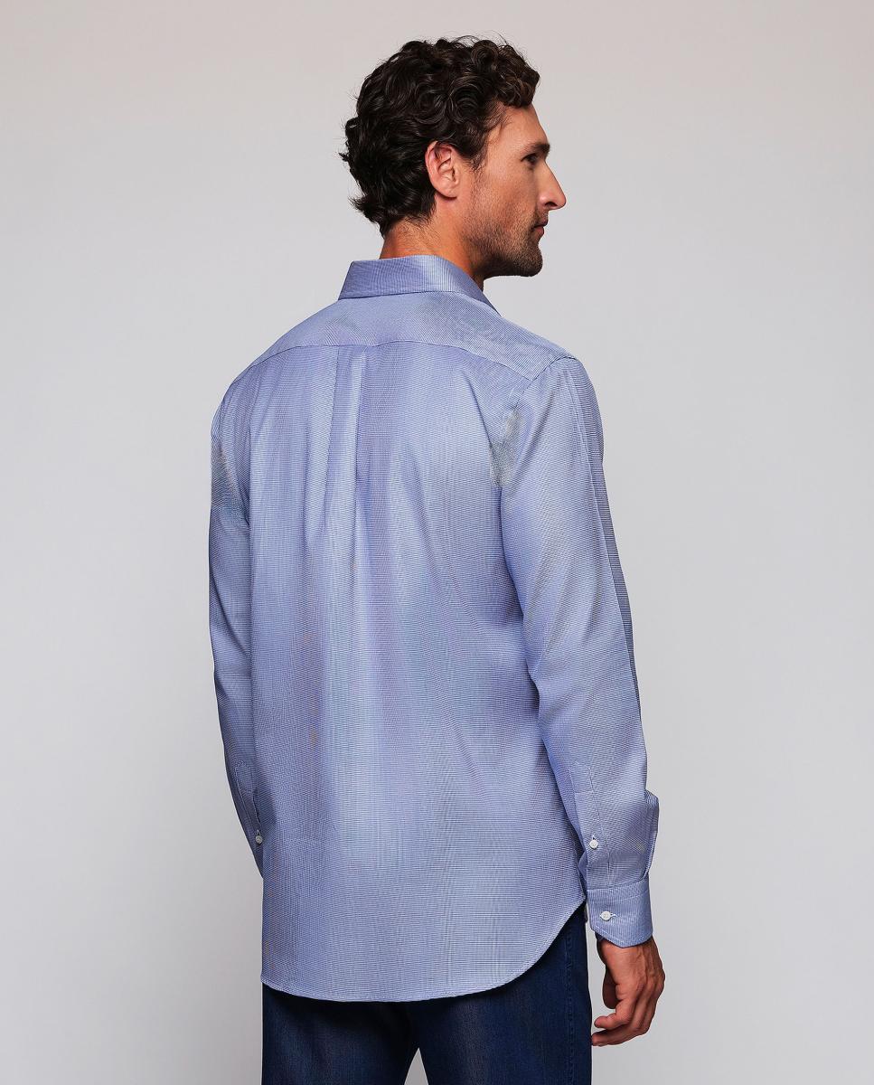Camisa casual de hombre cuello con botones Tallas Grandes - Mirto - Azul marino Azul marino-2