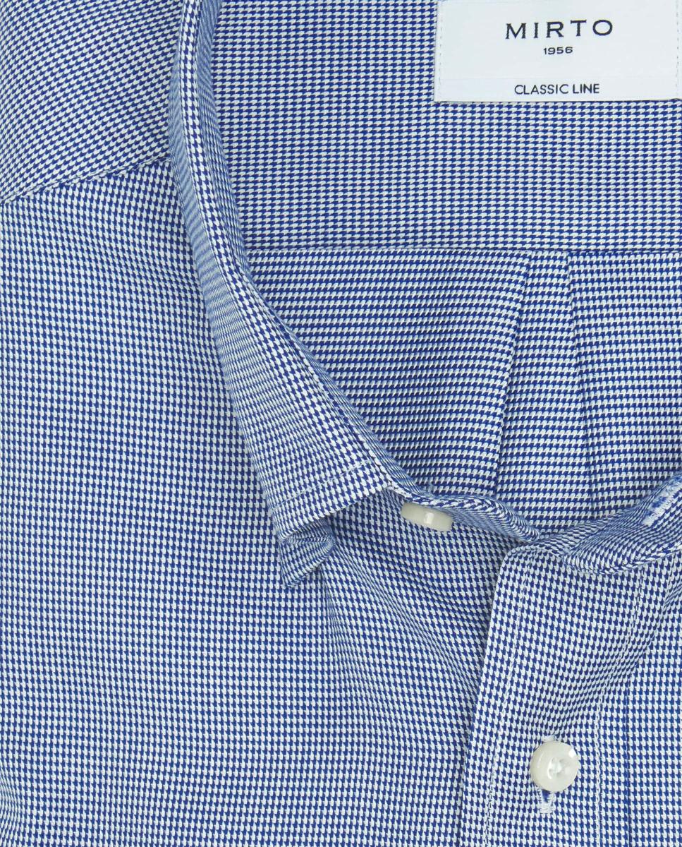 Camisa casual de hombre cuello con botones Tallas Grandes - Mirto - Azul marino Azul marino-4