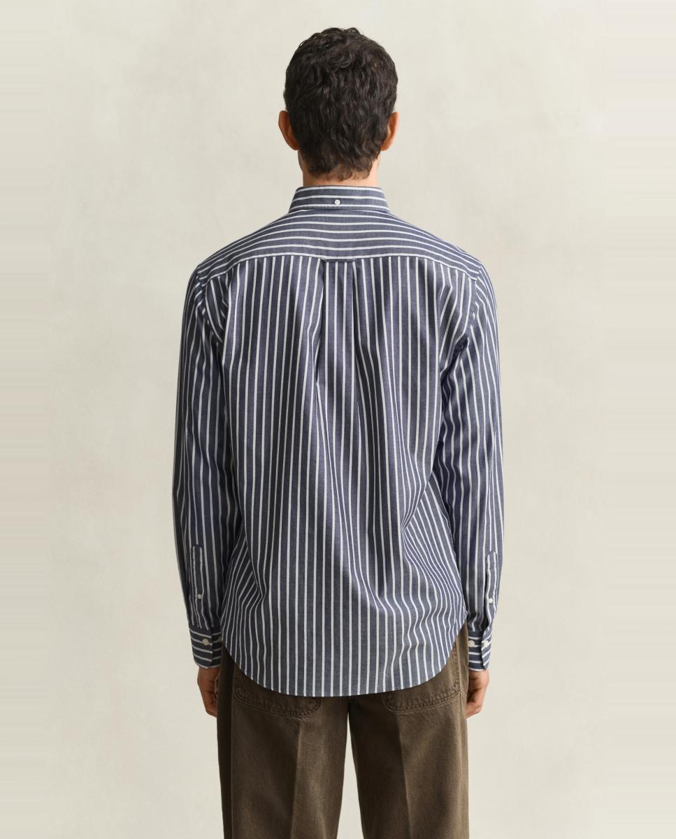Camisa de hombre de tallas grandes de popelina clásica corte regular - Gant - Azul Azul-2