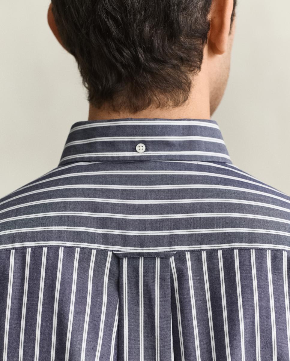 Camisa de hombre de tallas grandes de popelina clásica corte regular - Gant - Azul Azul-3