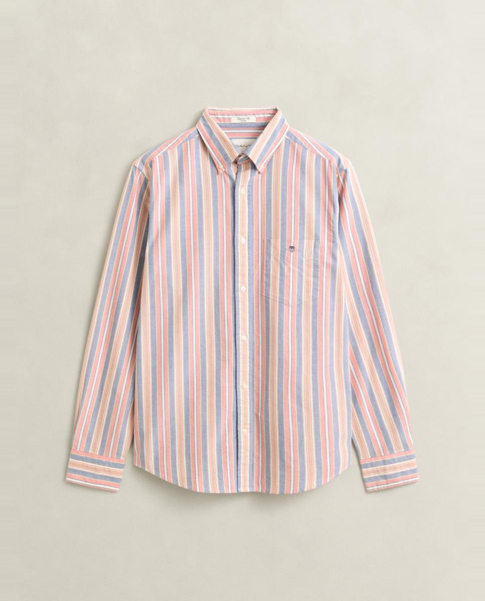 Camisa Tamanhos Grandes de Popelina Clássica e Corte Regular Multicolor-4
