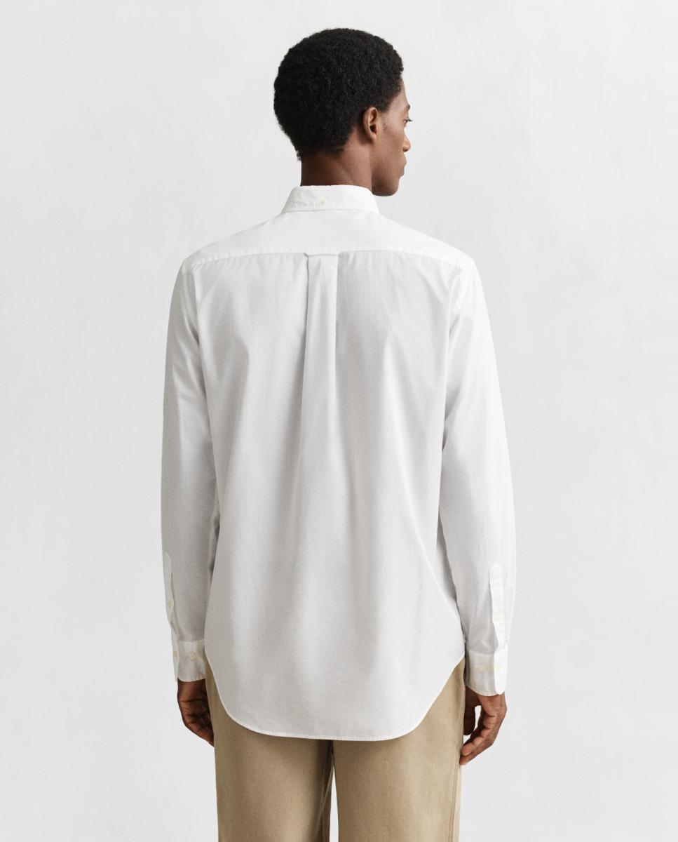 Camisa de hombre tallas grandes de popelina clásica y corte Regular Fit - Gant - Blanco Blanco-2