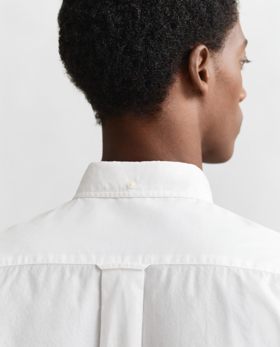 Camisa de hombre tallas grandes de popelina clásica y corte Regular Fit - Gant - Blanco Blanco-3