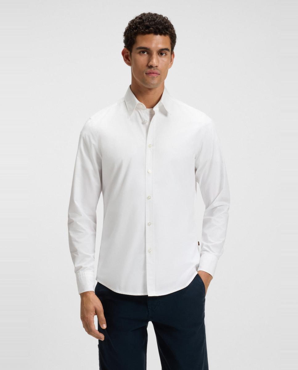 Imagen 1 de Camisa manga larga de hombre tallas grandes. Blanco