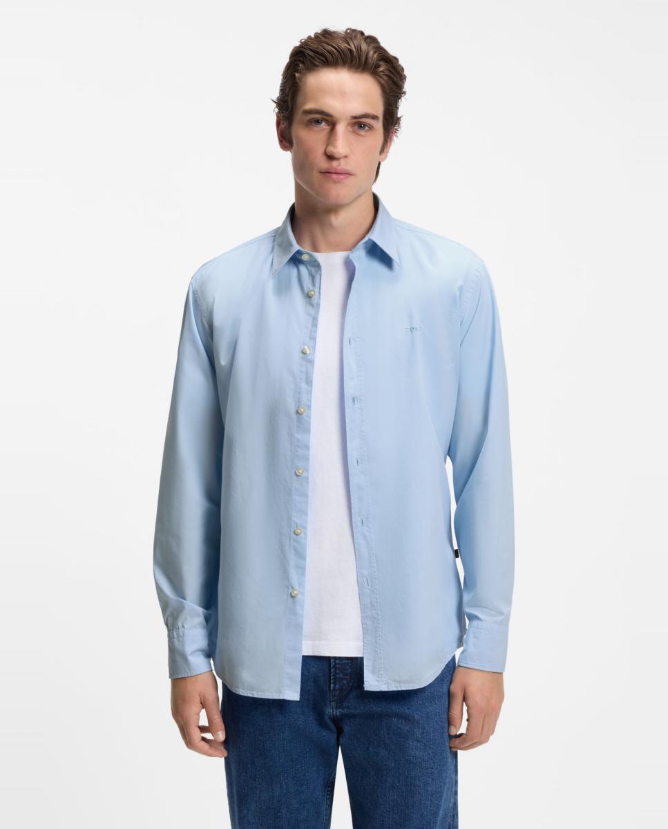 Imagen 1 de Camisa manga larga de hombre tallas grandes. - Boss - Azul Azul