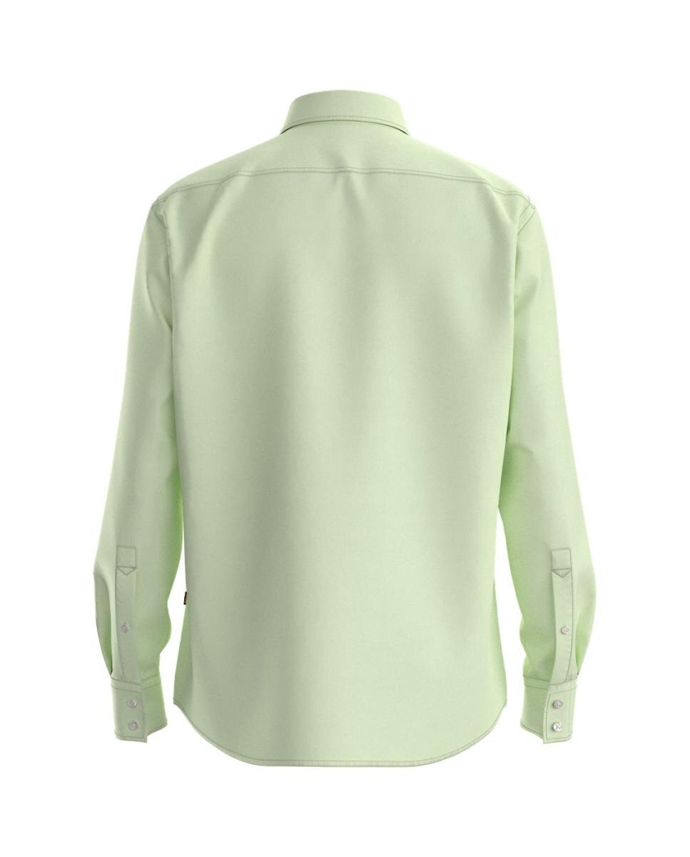 Imagen 2 de Camisa manga larga de hombre tallas grandes. - Boss - Verde Verde