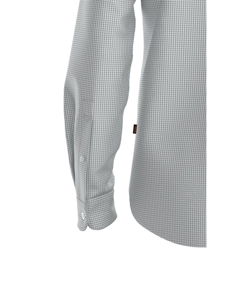 Camisa manga larga de hombre tallas grandes. - Boss - Blanco Blanco-4