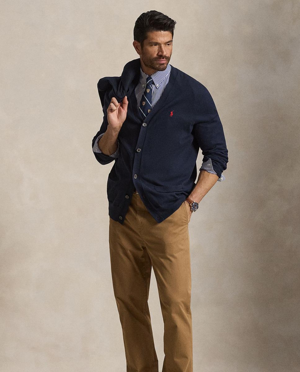 Camisa de Popelina Elástica Classic Fit Tamanhos Grandes Azul-7