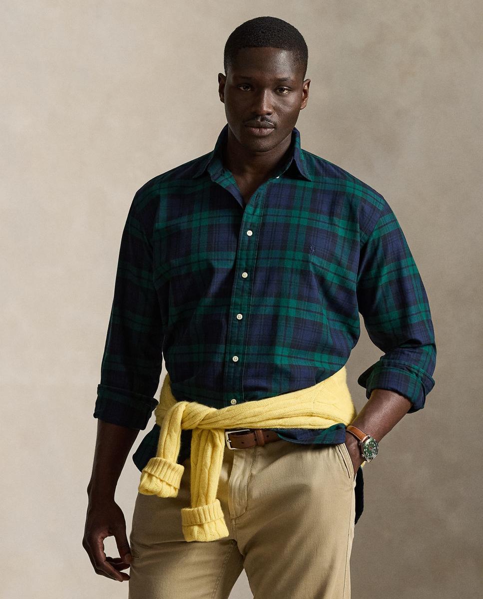 Imagem 0 de Camisa Oxford aos Quadrados Custom Fit Tamanhos Grandes