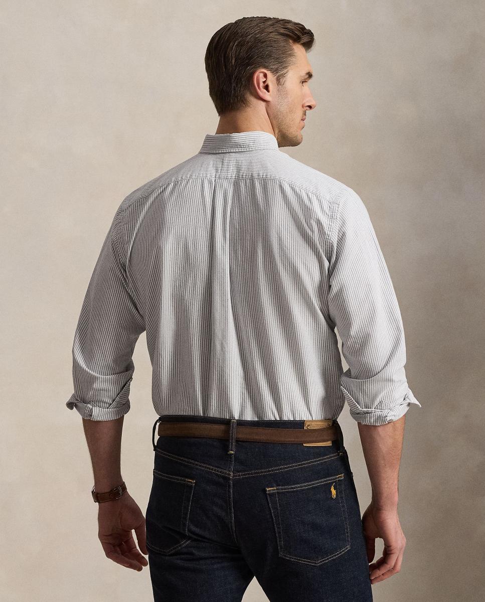 Camisa oxford de hombre Carmel Rosa/Blanco - Polo Ralph Lauren - Azul marino Azul marino-3