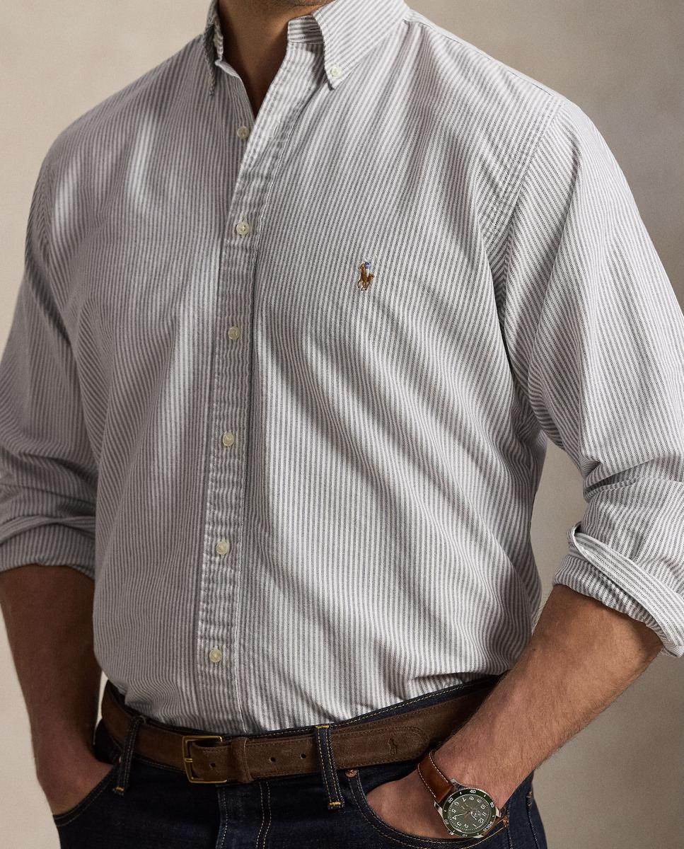 Camisa oxford de hombre Carmel Rosa/Blanco - Polo Ralph Lauren - Azul marino Azul marino-4