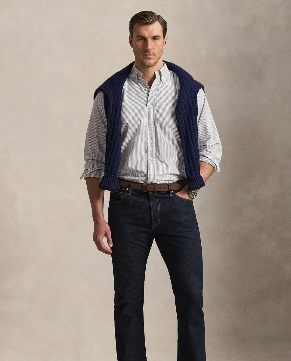 Camisa oxford de hombre Carmel Rosa/Blanco - Polo Ralph Lauren - Azul marino Azul marino-6