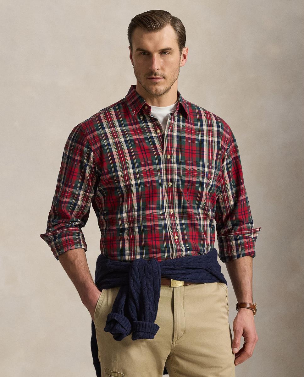 Imagem 0 de Camisa Oxford aos Quadrados Custom Fit Tamanhos Grandes