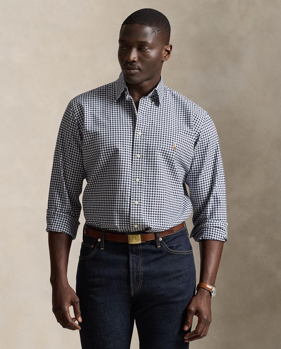 Imagem 0 de Camisa Oxford aos Quadrados Custom Fit Tamanhos Grandes