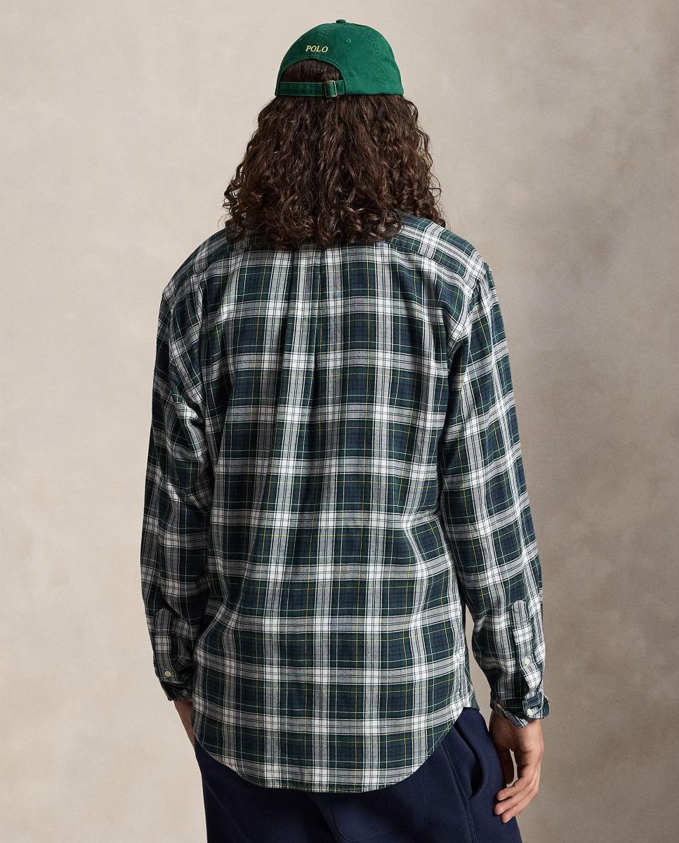 Camisa Oxford aos Quadrados Custom Fit Tamanhos Grandes Multicolor-3