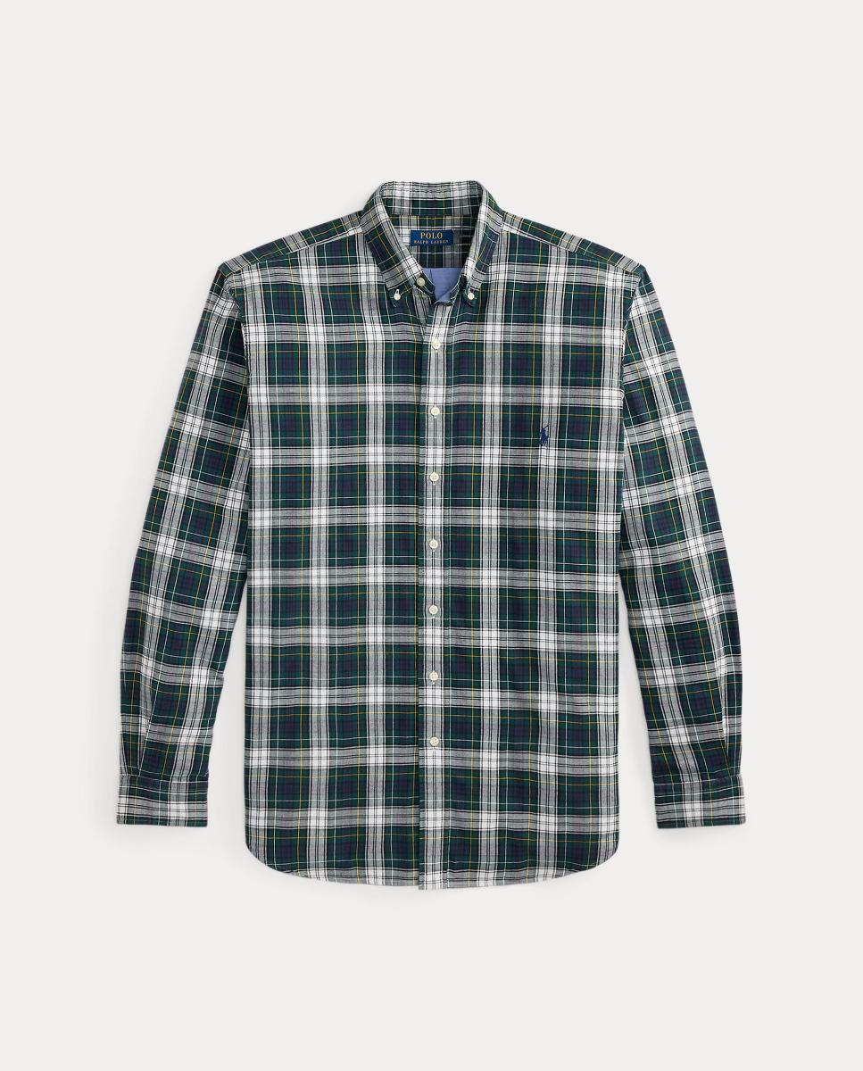Camisa Oxford aos Quadrados Custom Fit Tamanhos Grandes Multicolor-5