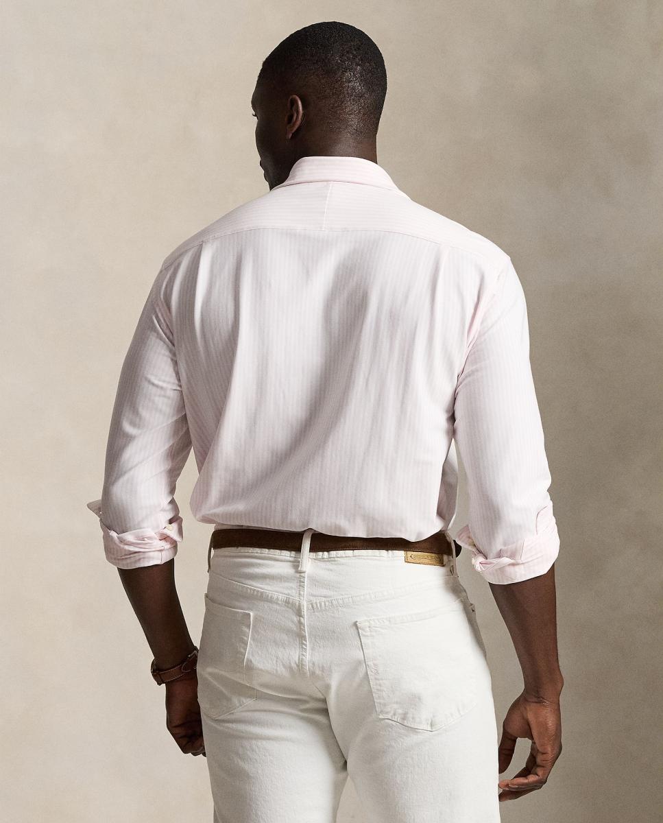 Camiseta de hombre de punto jersey con logotipo Vino clásico - Polo Ralph Lauren - Rosa claro Rosa claro-3