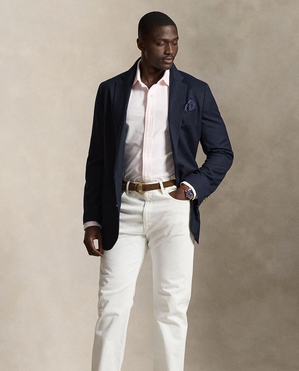 Camiseta de hombre de punto jersey con logotipo Vino clásico - Polo Ralph Lauren - Rosa claro Rosa claro-7