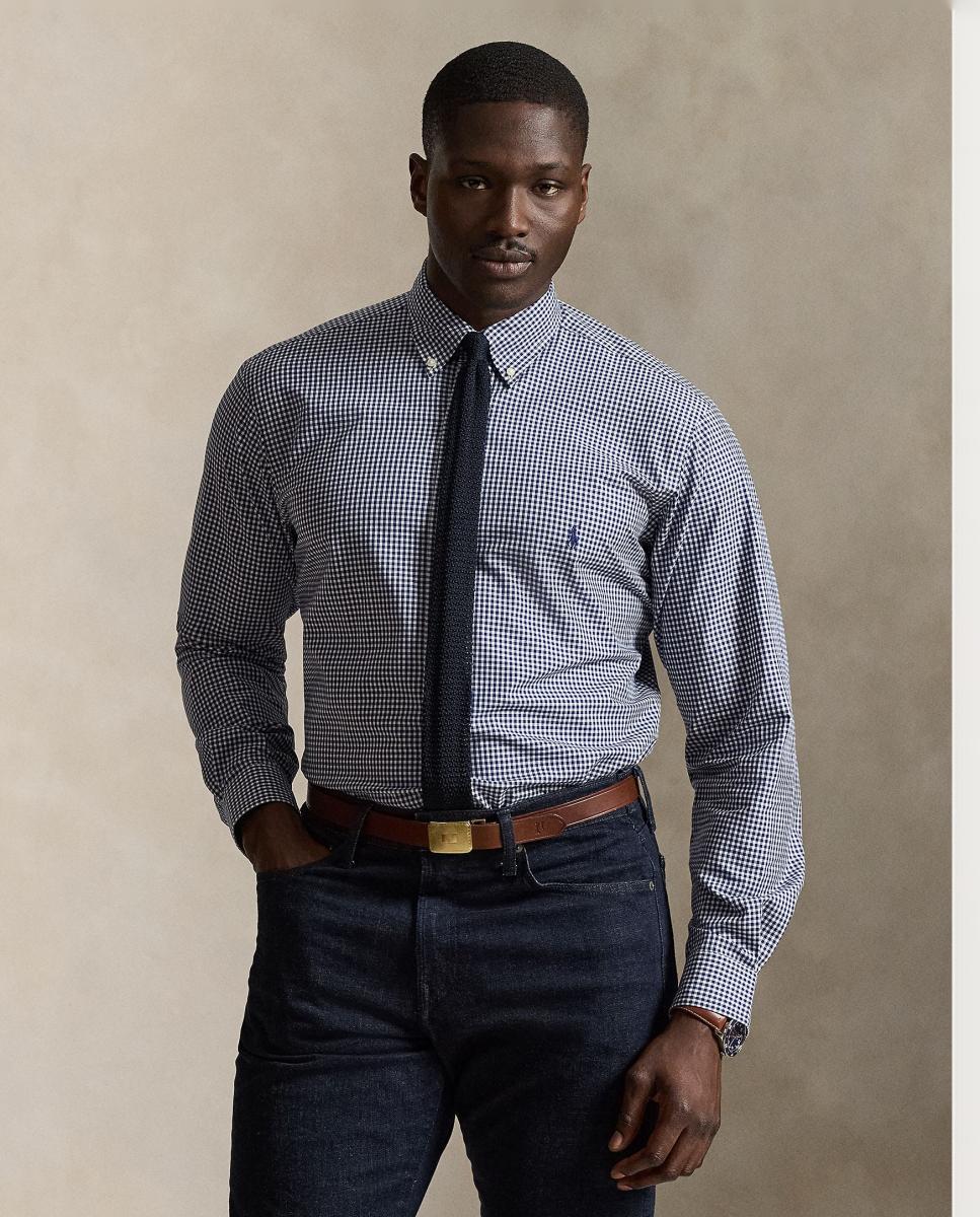 Imagem 0 de Camisa de Popelina Elástica Classic Fit Tamanhos Grandes