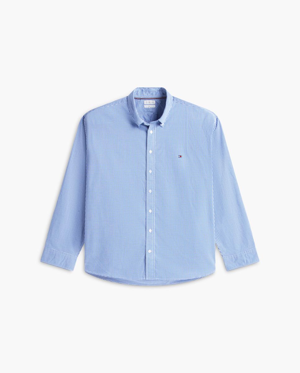 Camisa de Popelina Estampada Tamanhos Grandes Multicolor-4