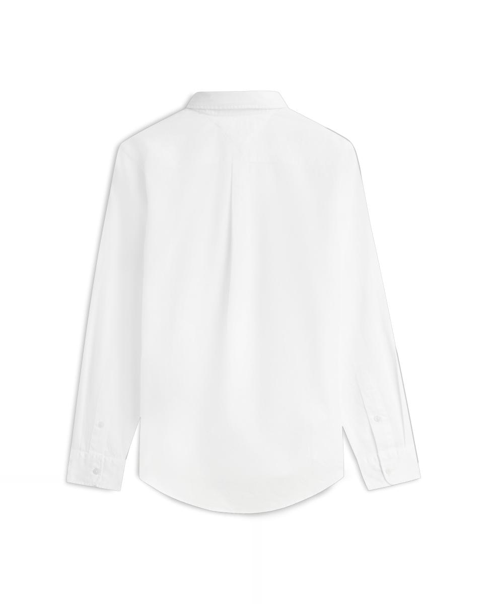 Camisa Tipo Dobby Lisa Tamanhos Grandes Branco-2