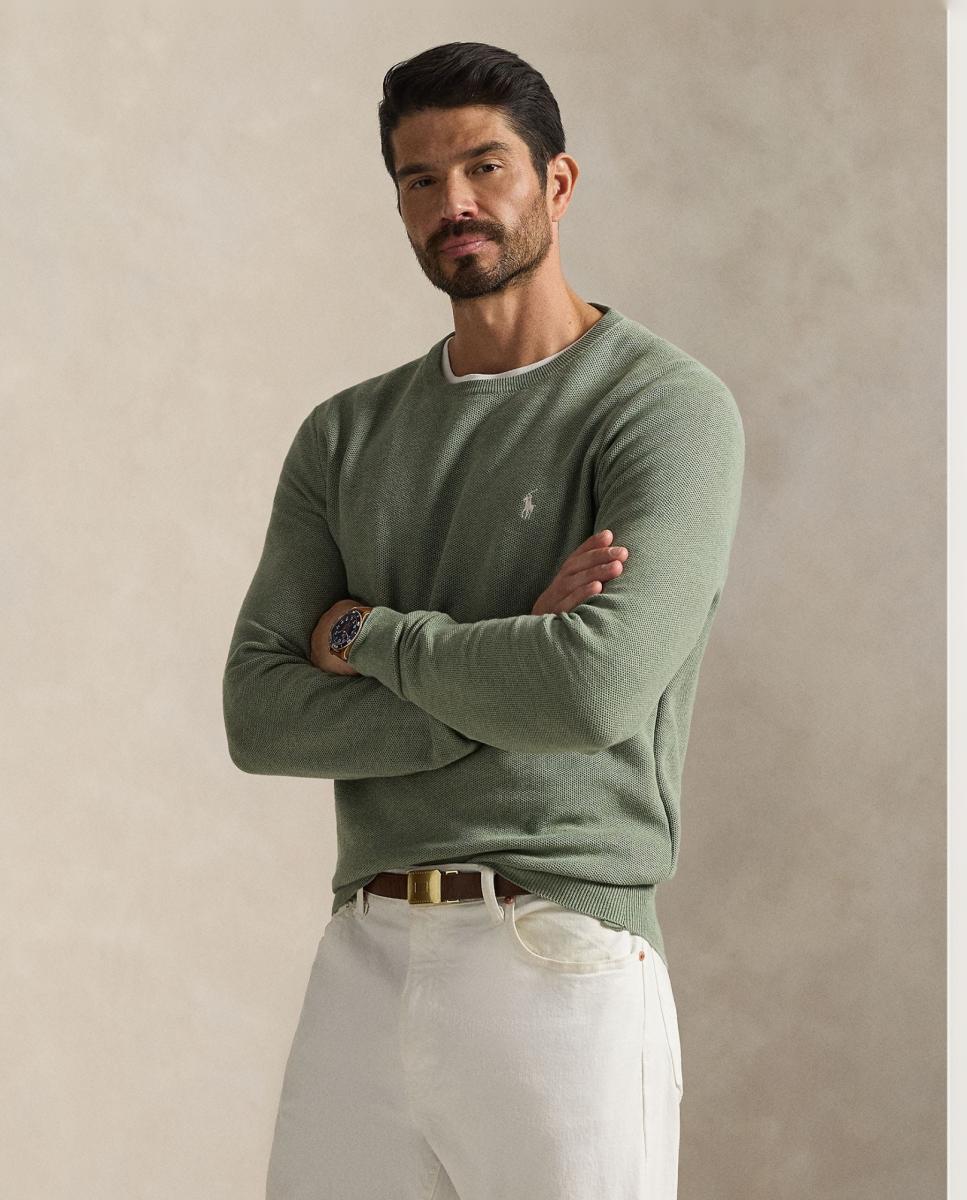 Polo Ralph Lauren - Jersey de hombre de punto de piqué de algodón tallas grandes.