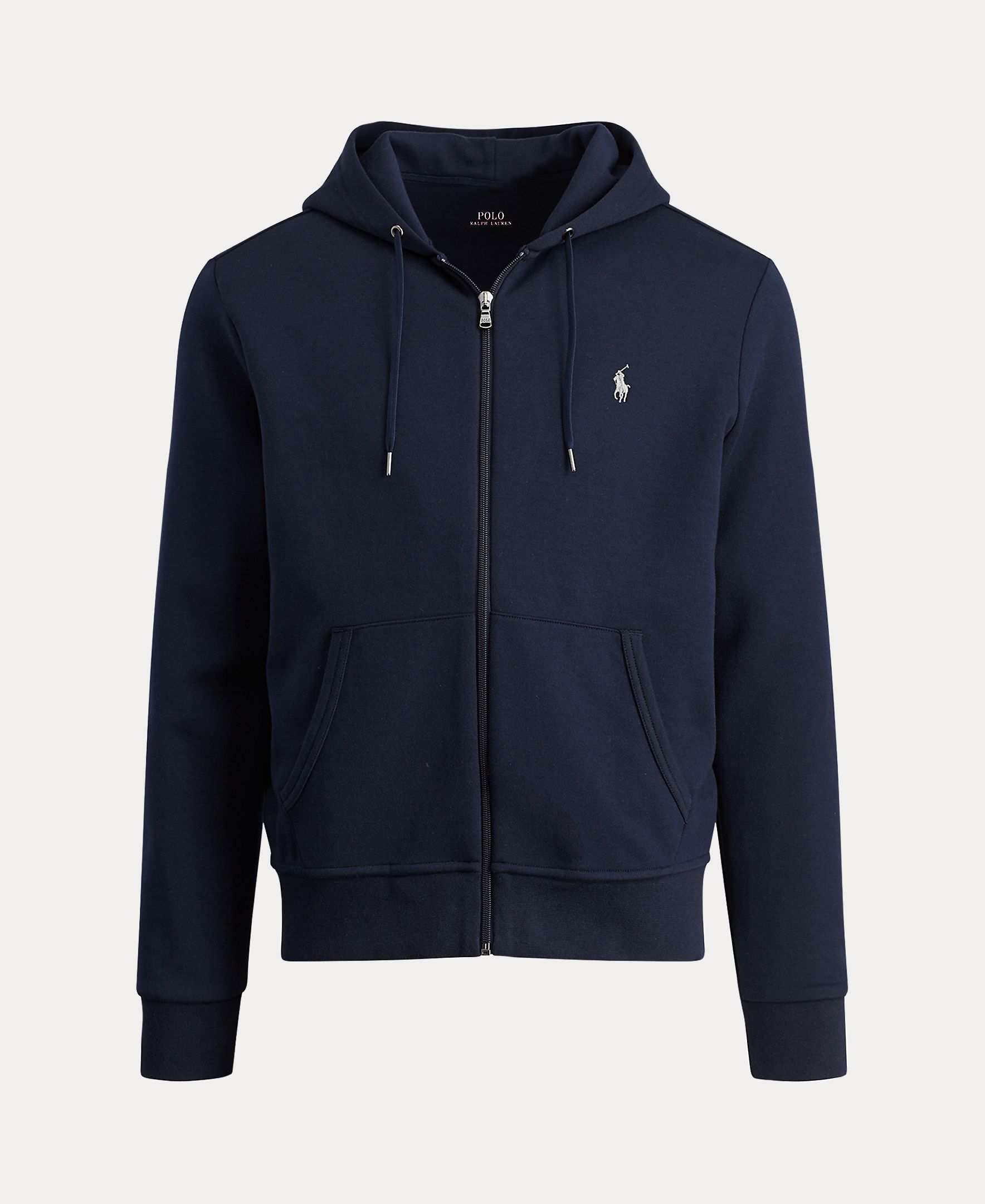 Sweatshirt com capuz e fecho de correr tamanhos grandes Azul-marinho-5