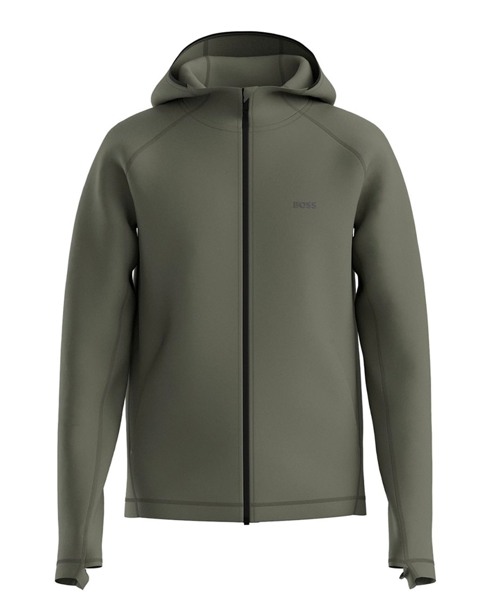 Sweatshirt de Manga Comprida Tamanhos Grandes Verde-1