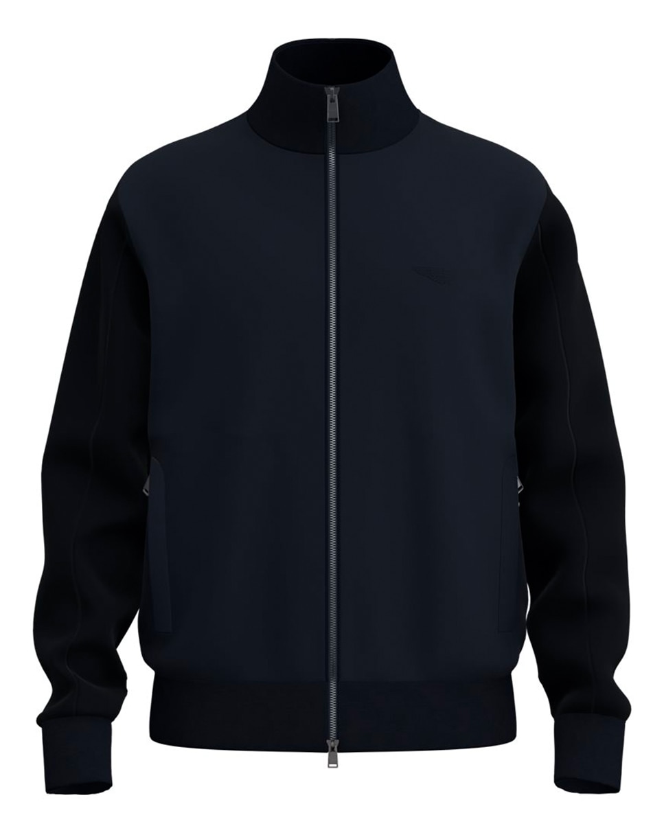 Sweatshirt de Manga Comprida Tamanhos Grandes Azul-1