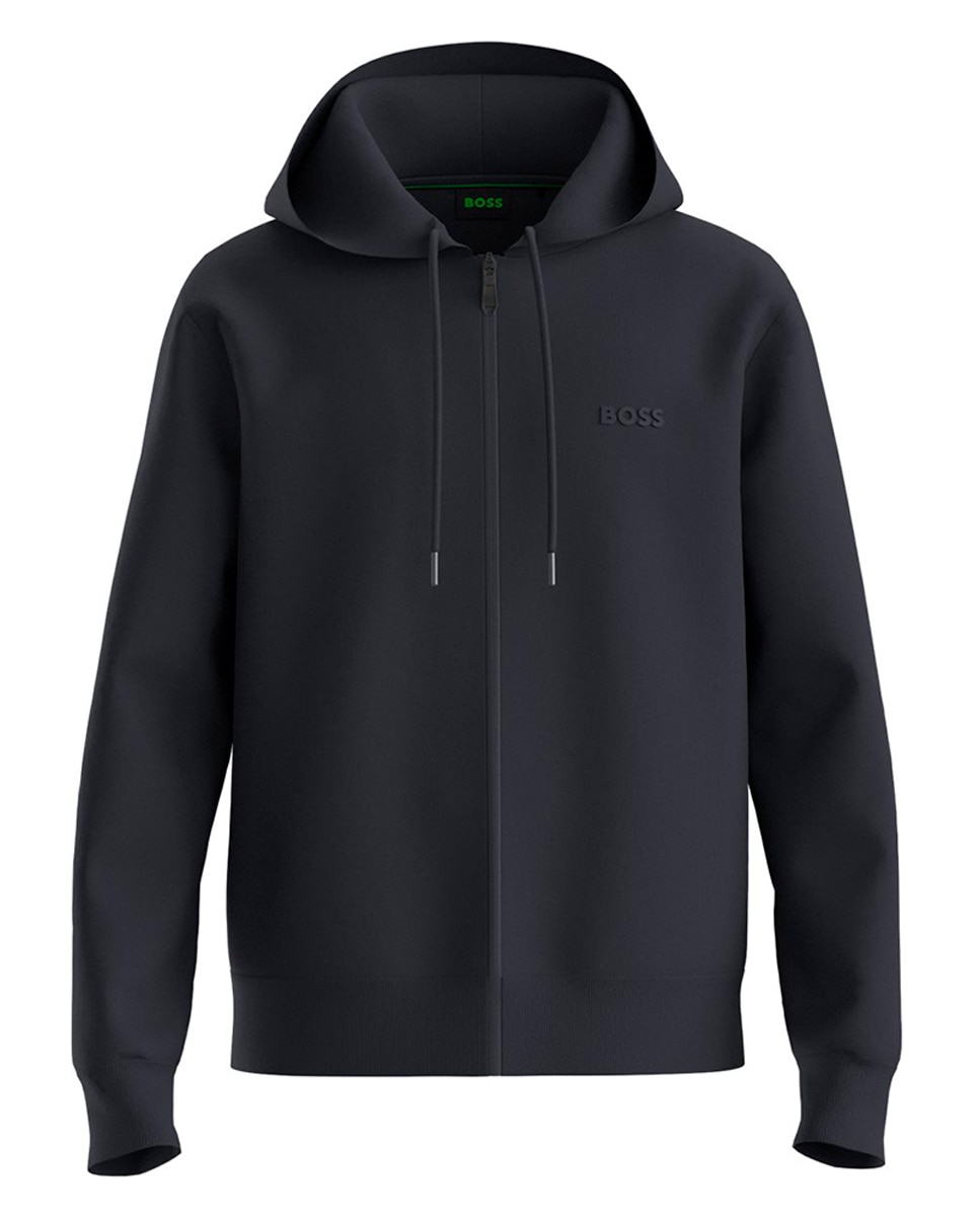 Sweatshirt de Manga Comprida Tamanhos Grandes Azul-1