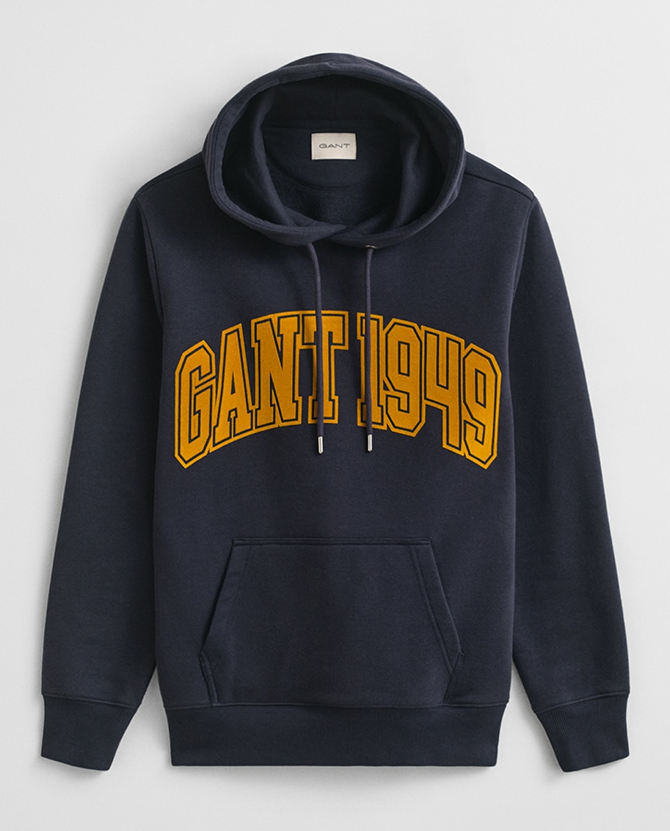 Sweatshirt com Estampado no Peito e Manga Comprida Tamanhos Grandes Azul-4