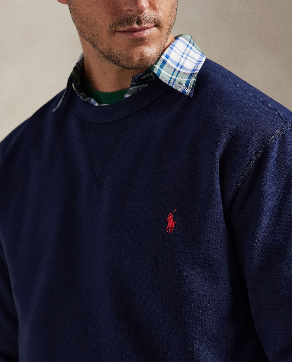 Sweatshirt de Felpa RL Tamanhos Grandes Azul-marinho-3