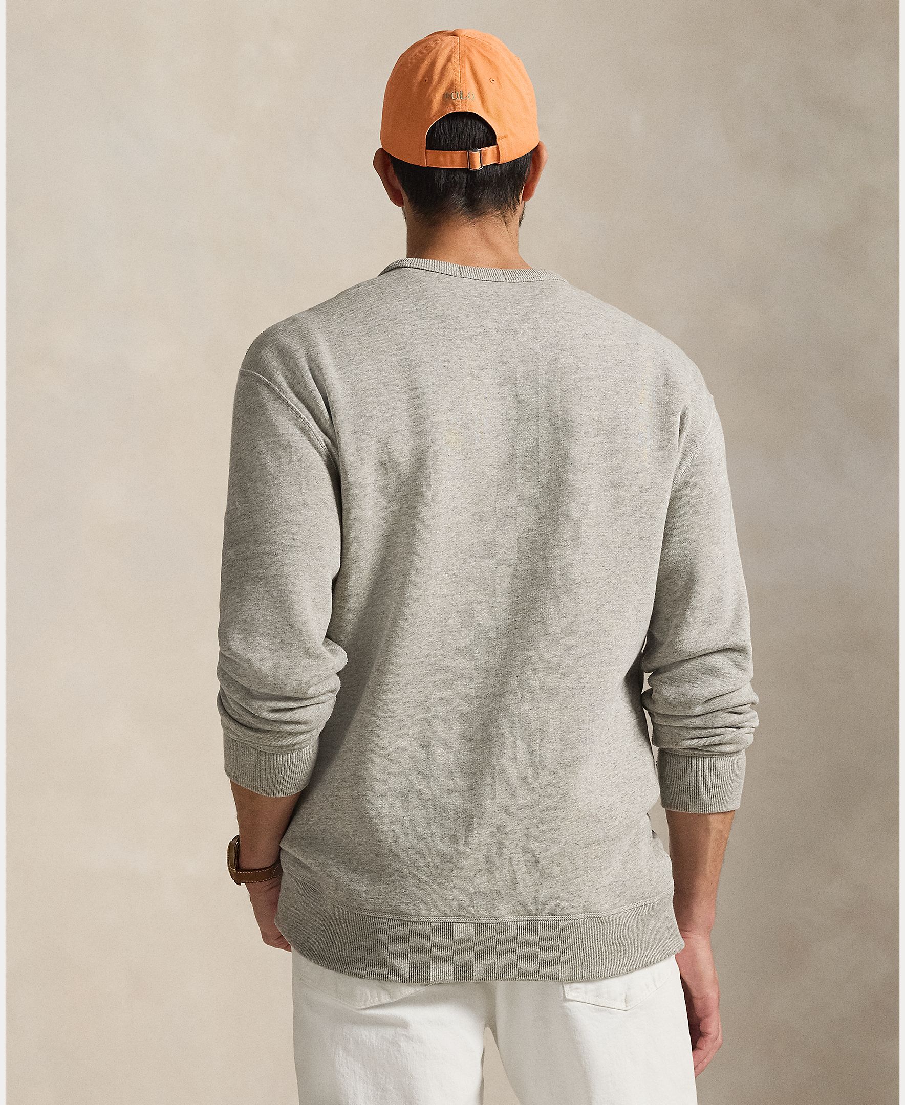 Sweatshirt de Felpa com Polo Bear Tamanhos Grandes Cinzento-3