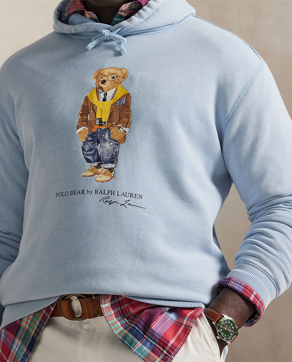 Sweatshirt de Felpa Tingida Tamanhos Grandes Azul-claro-3