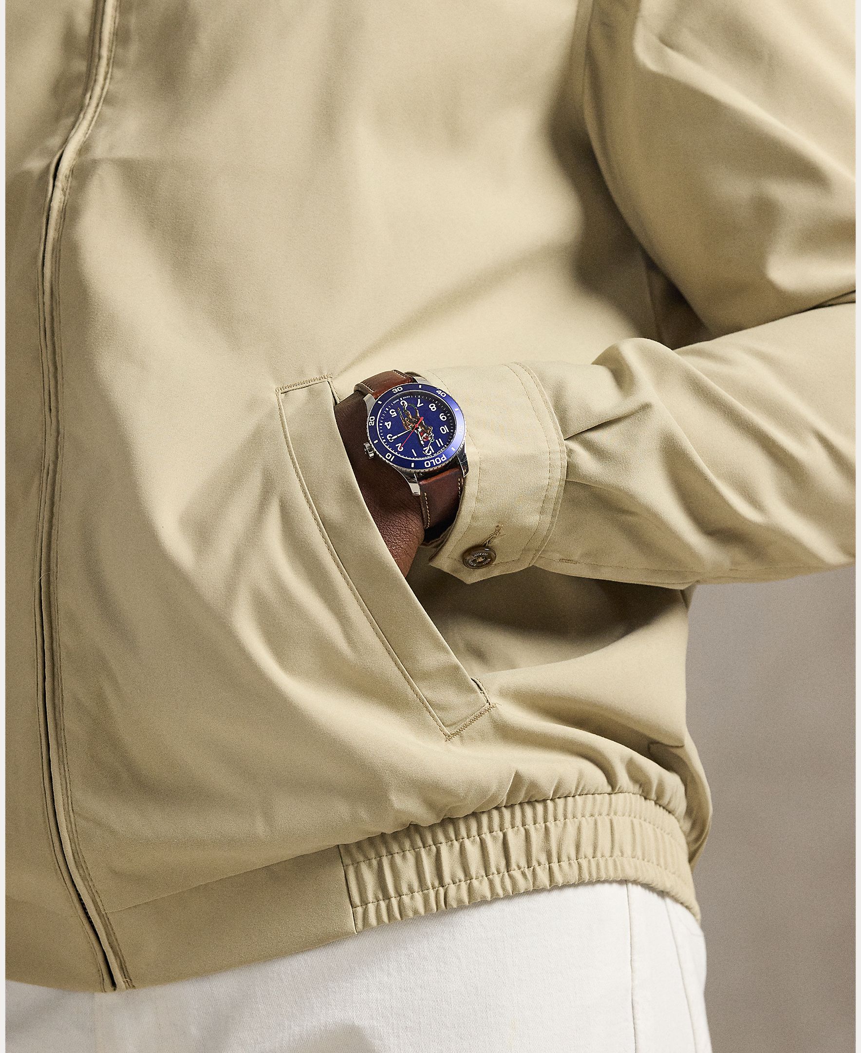 Imagen 8 de Chaqueta de hombre con doble fuelle - Polo Ralph Lauren - Beige Beige