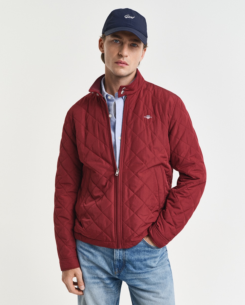 Blusão Acolchoado Tamanhos Grandes Regular Fit Vermelho-1
