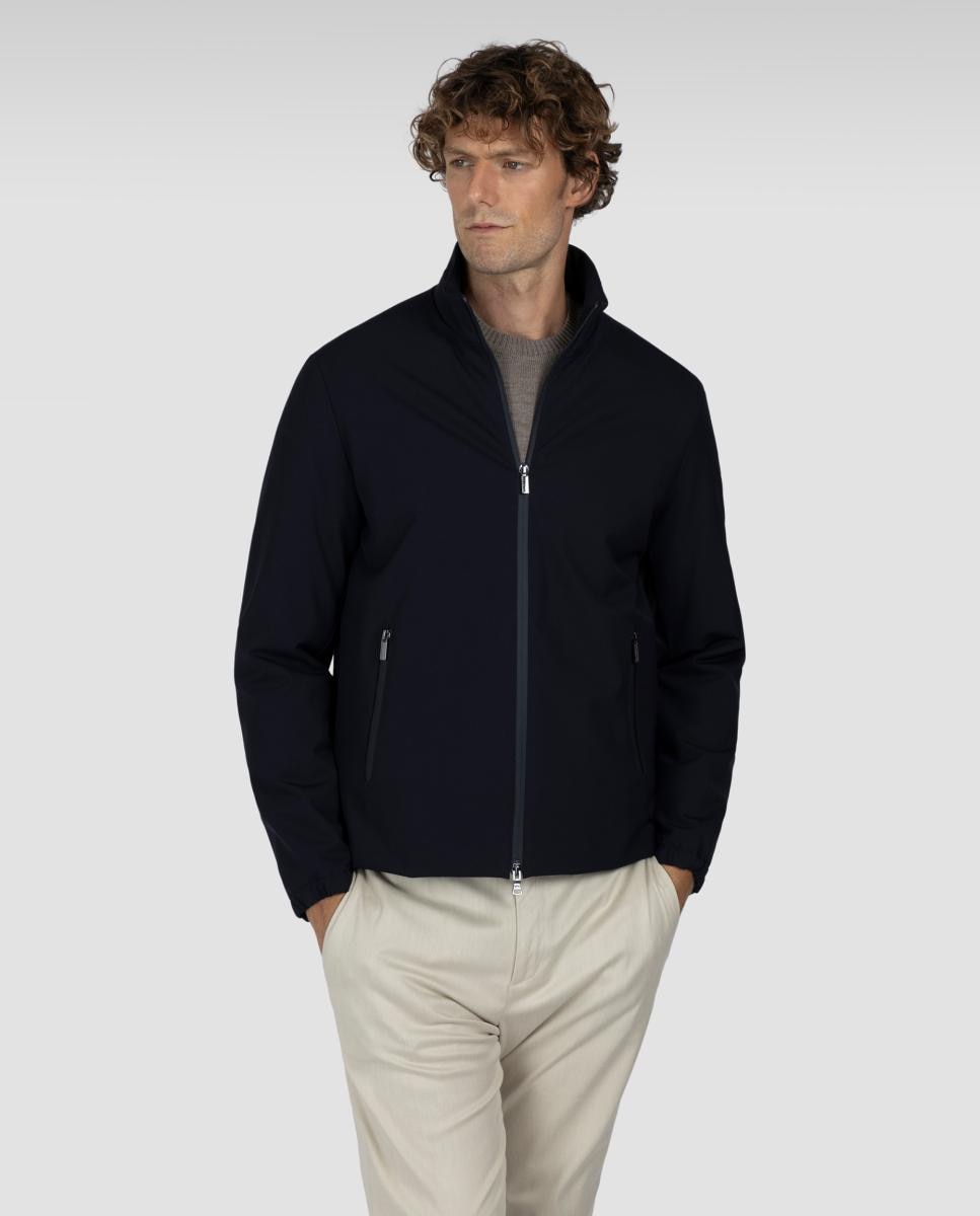 Cazadora Clásica de hombre en tejido técnico Dynamic tallas grandes - Paul & Shark - Azul marino Azul marino-1