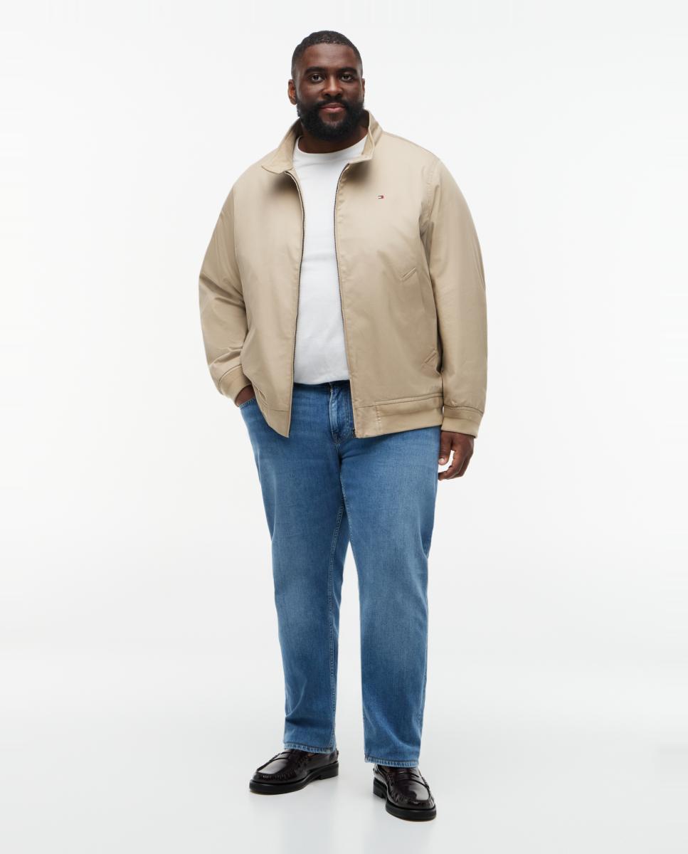 Blusão Tipo Harrington Tamanhos Grandes Bege-6