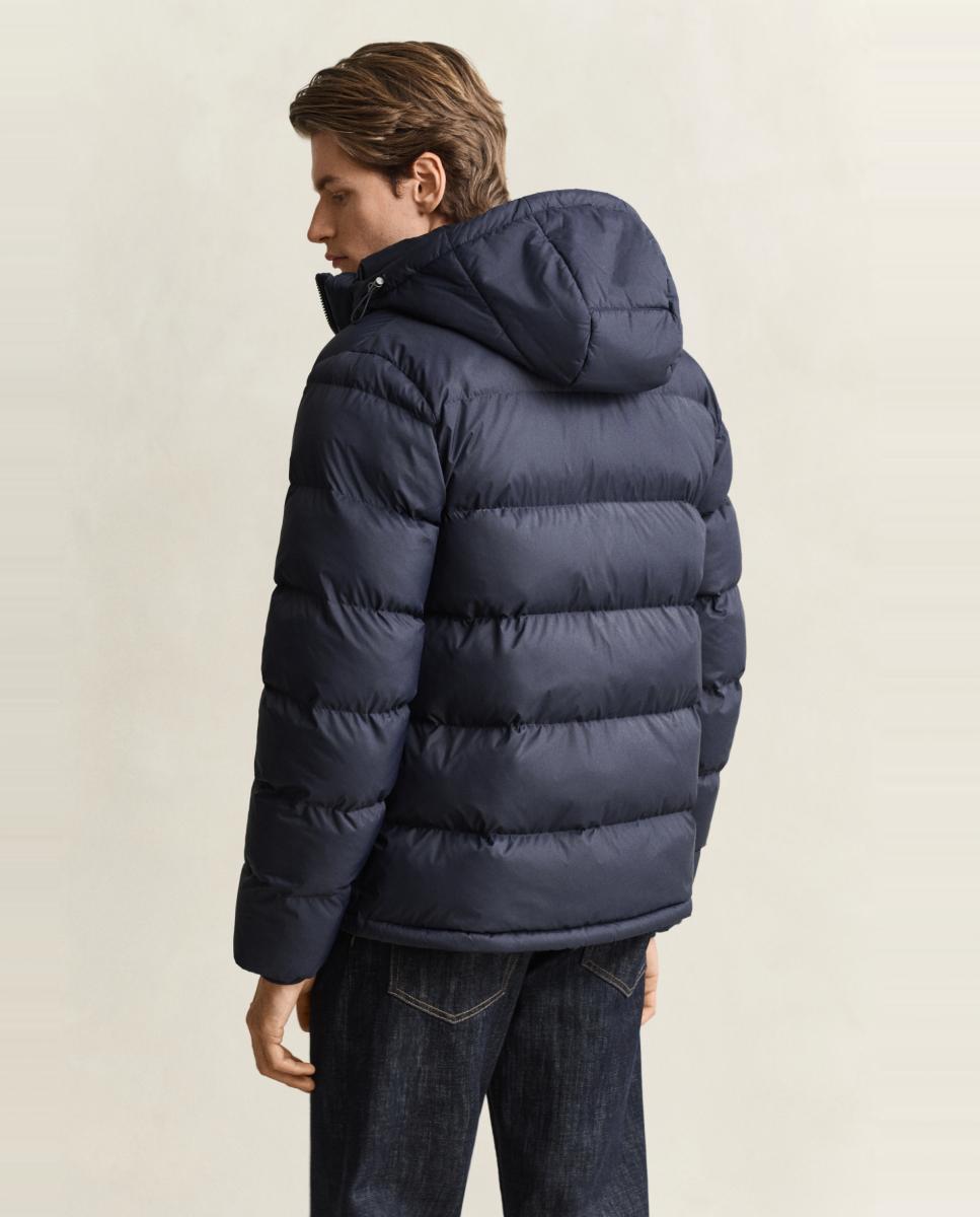 Imagen 2 de Plumifero de hombre de plumón ligero capucha desmontable de tallas grandes - Gant - Azul Azul