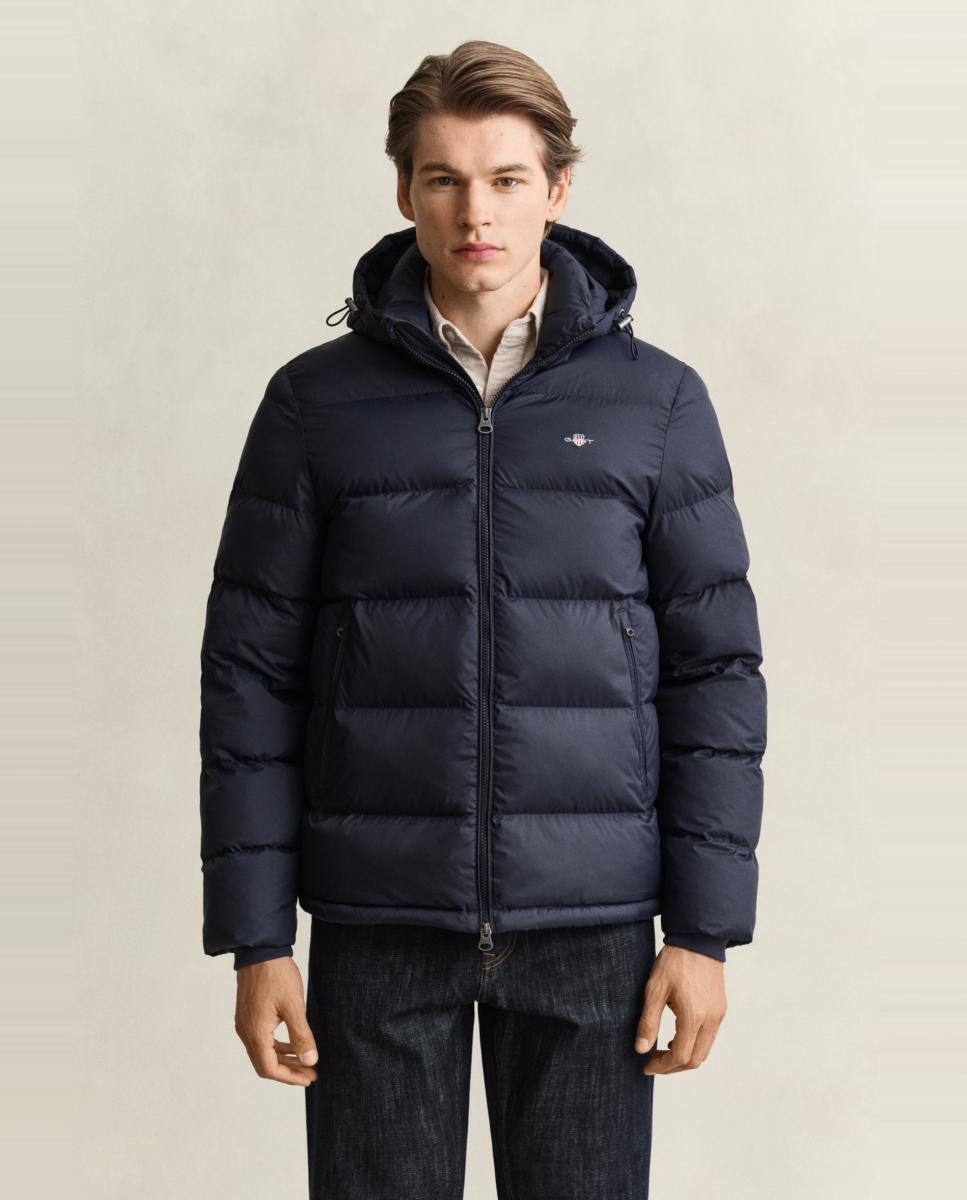 Imagen 3 de Plumifero de hombre de plumón ligero capucha desmontable de tallas grandes - Gant - Azul Azul