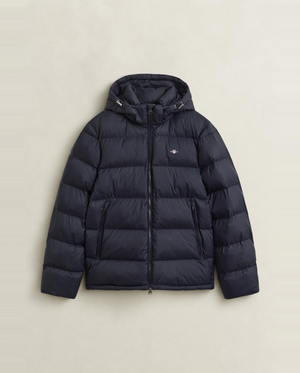 Imagen 5 de Plumifero de hombre de plumón ligero capucha desmontable de tallas grandes - Gant - Azul Azul