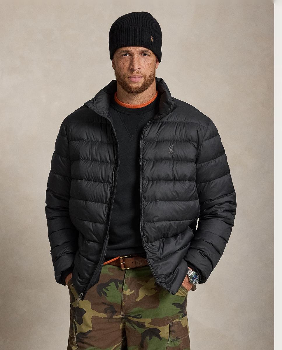 Imagen 3 de Plumífero de hombre de plumón con logo tallas grandes - Polo Ralph Lauren - Negro Negro