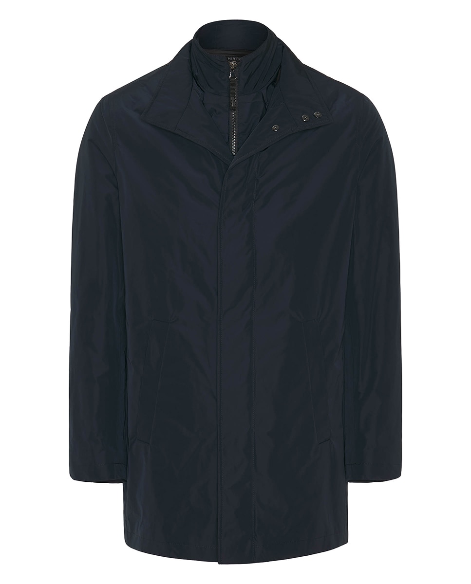Gabardine Regular Fit com Peitilho Tamanhos Grandes Azul-marinho-1