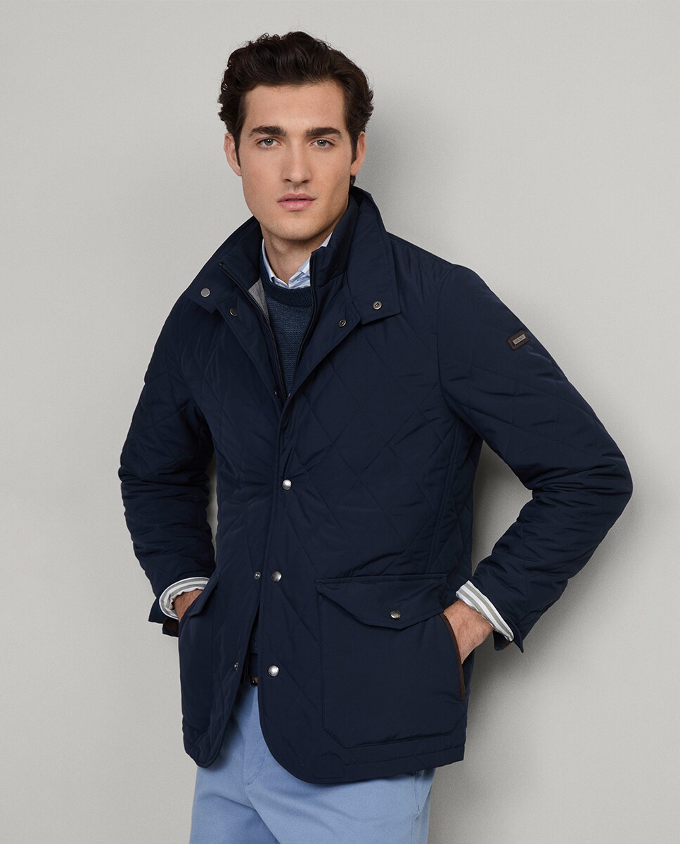 Chaqueta de hombre acolchada repelente al agua tallas grandes