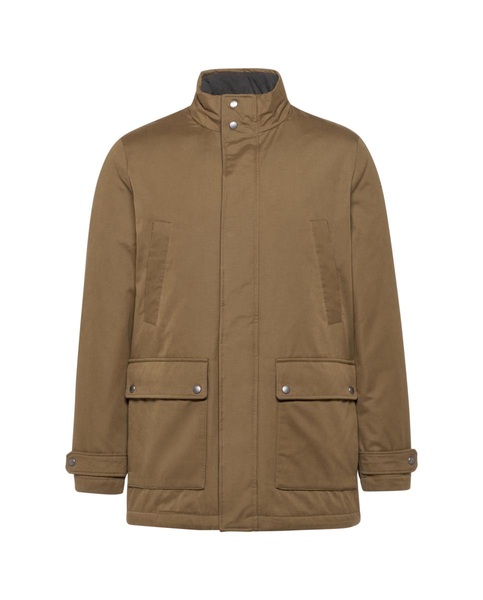 Imagen 0 de Chaqueta larga de caballero con capucha desmontable Beige