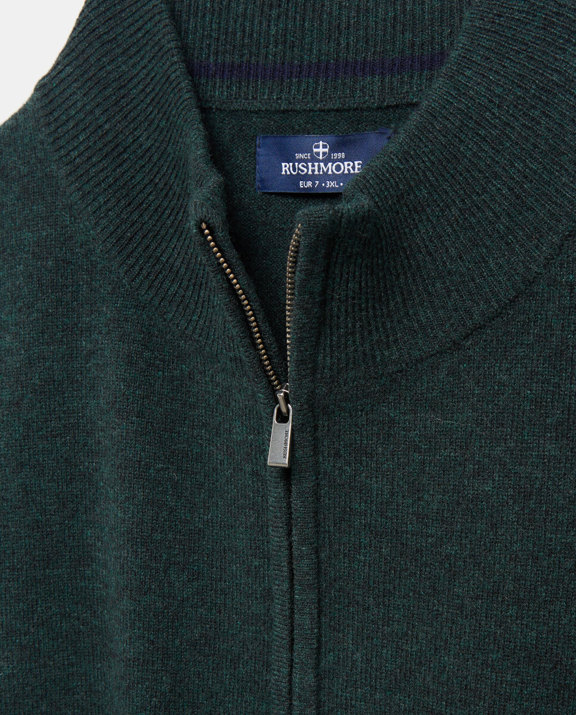 Jersey cuello cremallera - Rushmore - Verde oscuro Verde oscuro-6